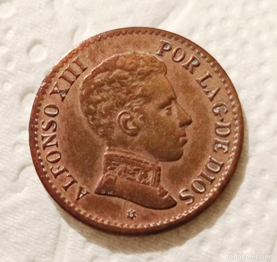 Moedas de Espanha: 1 C&eacute;ntimo Alfonso XIII 1906 *6