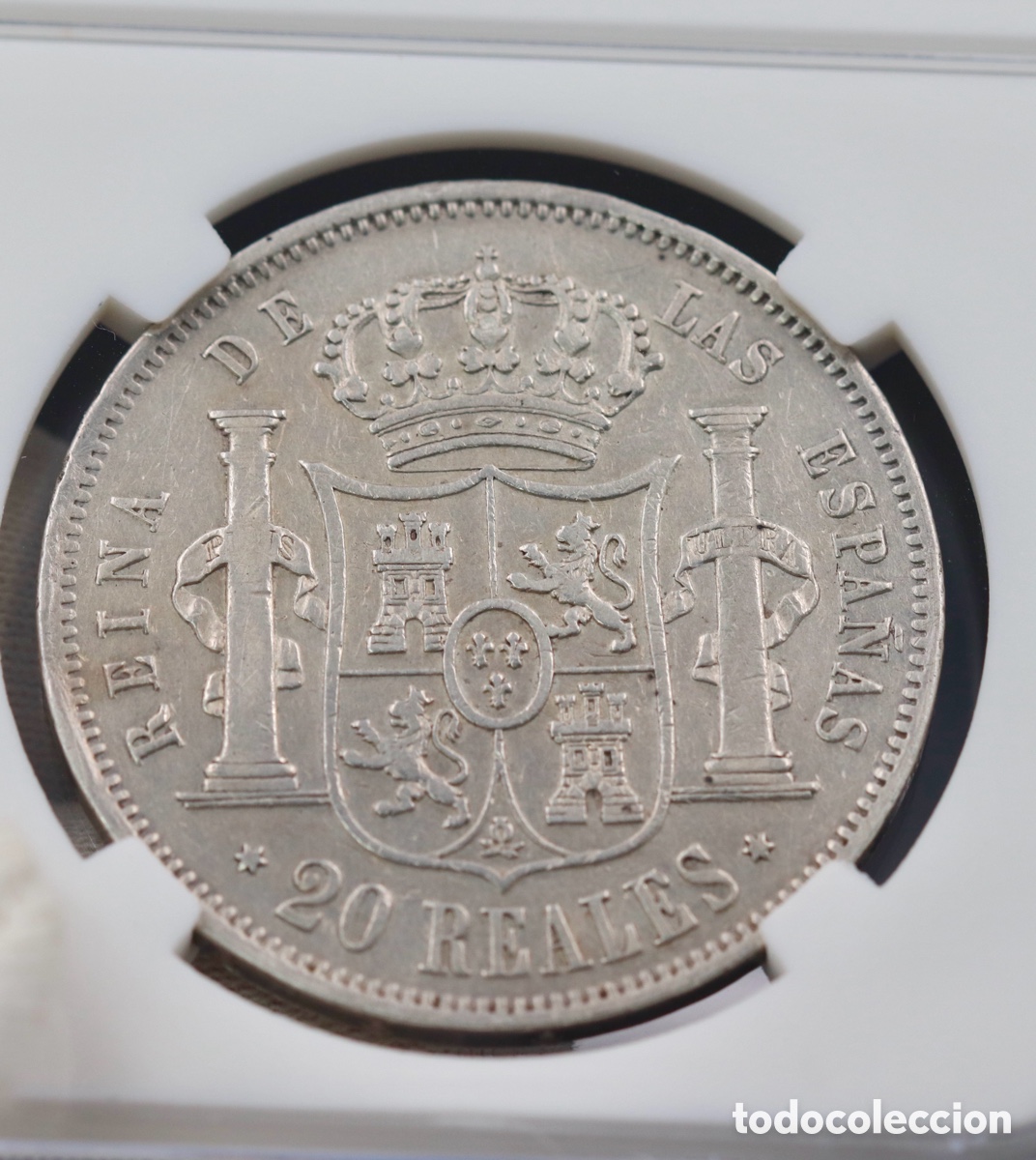 Monedas de Espa&ntilde;a: Isabel II, 20 Reales - Foto 4