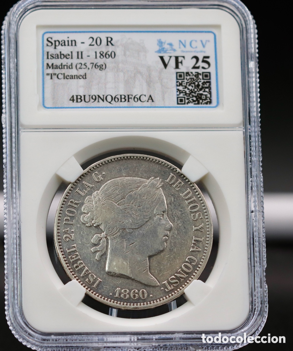 M&uuml;nzen von Spanien: Isabel II, 20 Reales