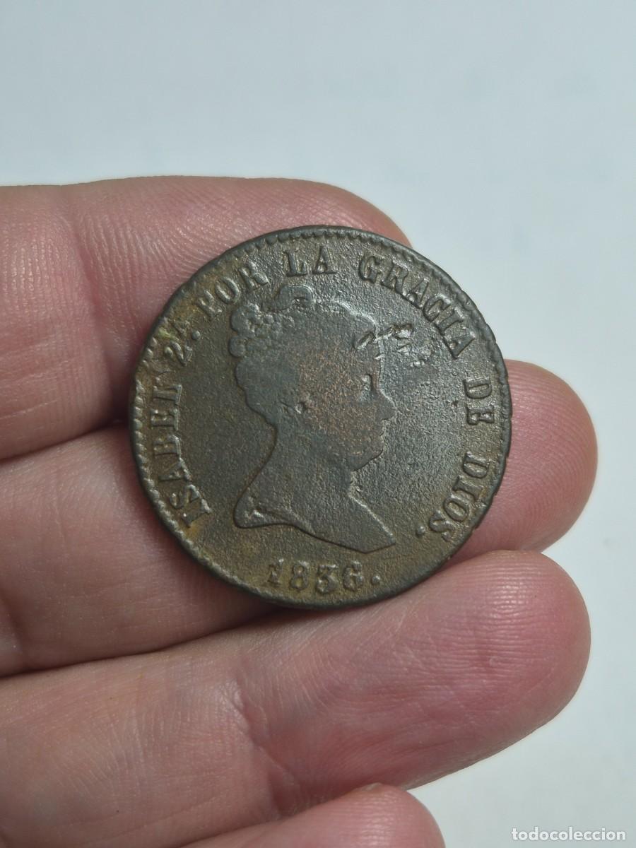 Monnaies d'Espagne: NT/ ISABEL II 8 MARAVEDIES 1836 SEGOVIA ESCASA (E1548)