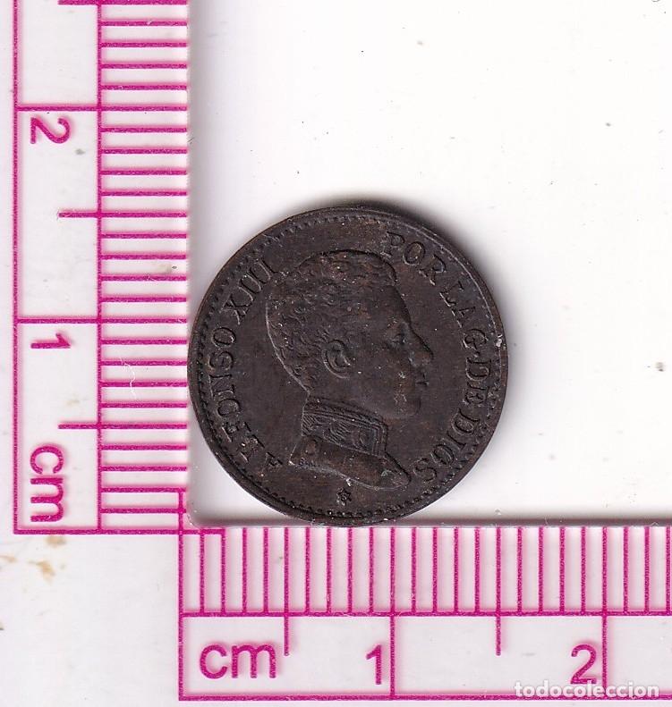 M&uuml;nzen von Spanien: CRF1895 MONEDA ESPA&Ntilde;A ALFONSO XIII 1 CENTIMO 1906 *6 SLV