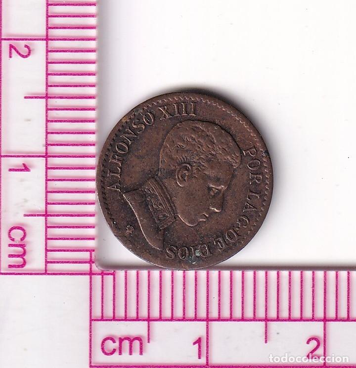 Coins of Spain: CRF1903 MONEDA ESPA&Ntilde;A ALFONSO XIII 1 CENTIMO 1906 *6 SLV