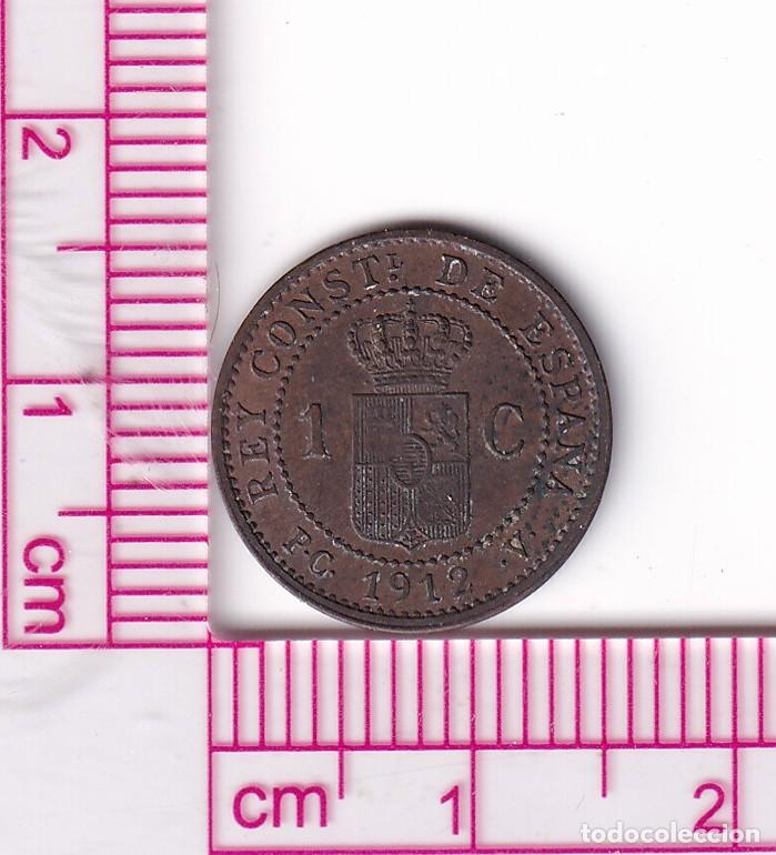 Monedas de Espa&ntilde;a: CRF1912 MONEDA ESPA&Ntilde;A ALFONSO XIII 1 CENTIMO 1912 *2 PCV - Foto 2