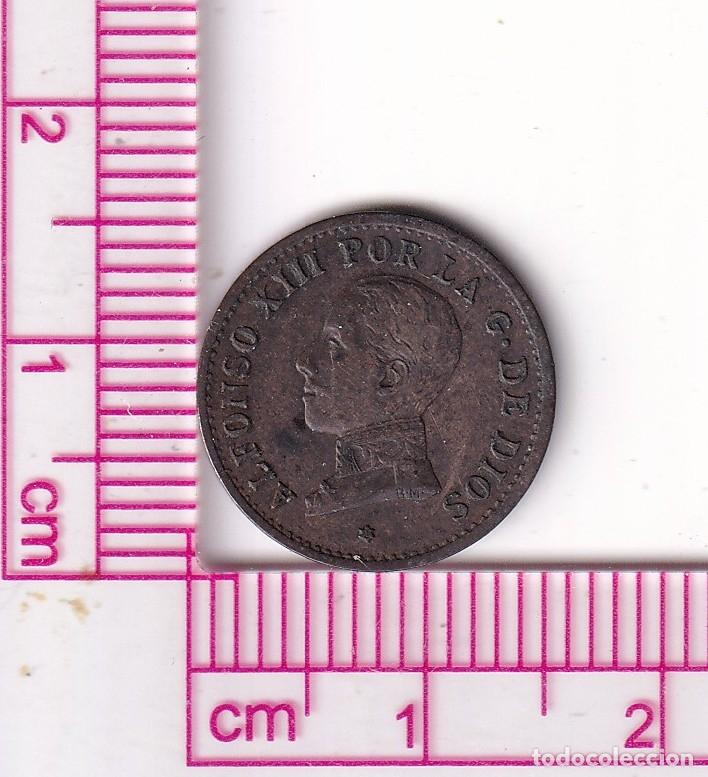 Monete da Spagna: CRF1919 MONEDA ESPA&Ntilde;A ALFONSO XIII 1 CENTIMO 1912 *2 PCV