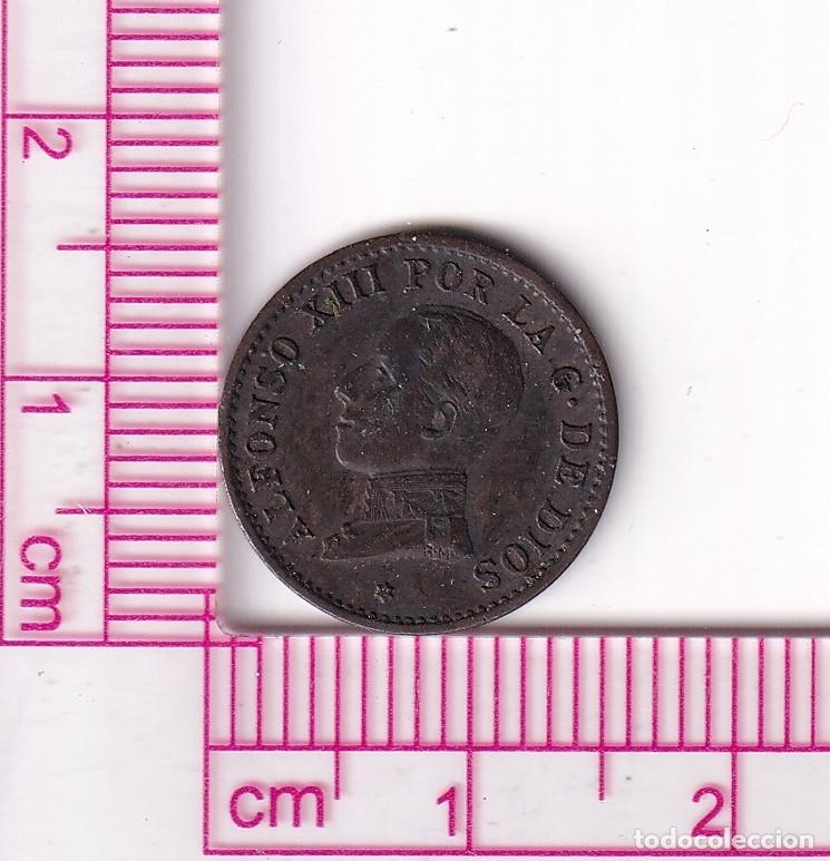 Monete da Spagna: CRF1921 MONEDA ESPA&Ntilde;A ALFONSO XIII 1 CENTIMO 1912 *2 PCV
