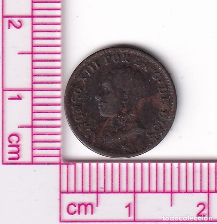 Monete da Spagna: CRF1922 MONEDA ESPA&Ntilde;A ALFONSO XIII 1 CENTIMO 1912 *--