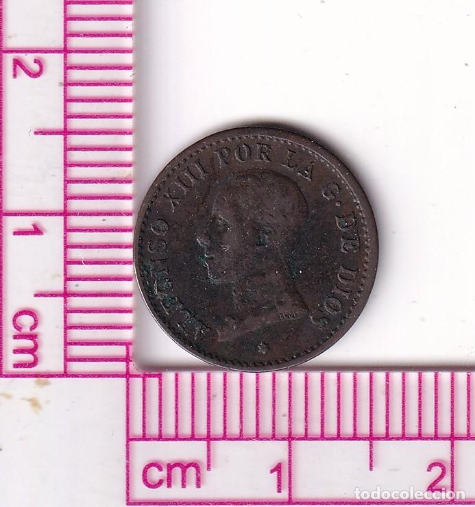 Monete da Spagna: CRF1925 MONEDA ESPA&Ntilde;A ALFONSO XIII 1 CENTIMO 1912 *2 PCV