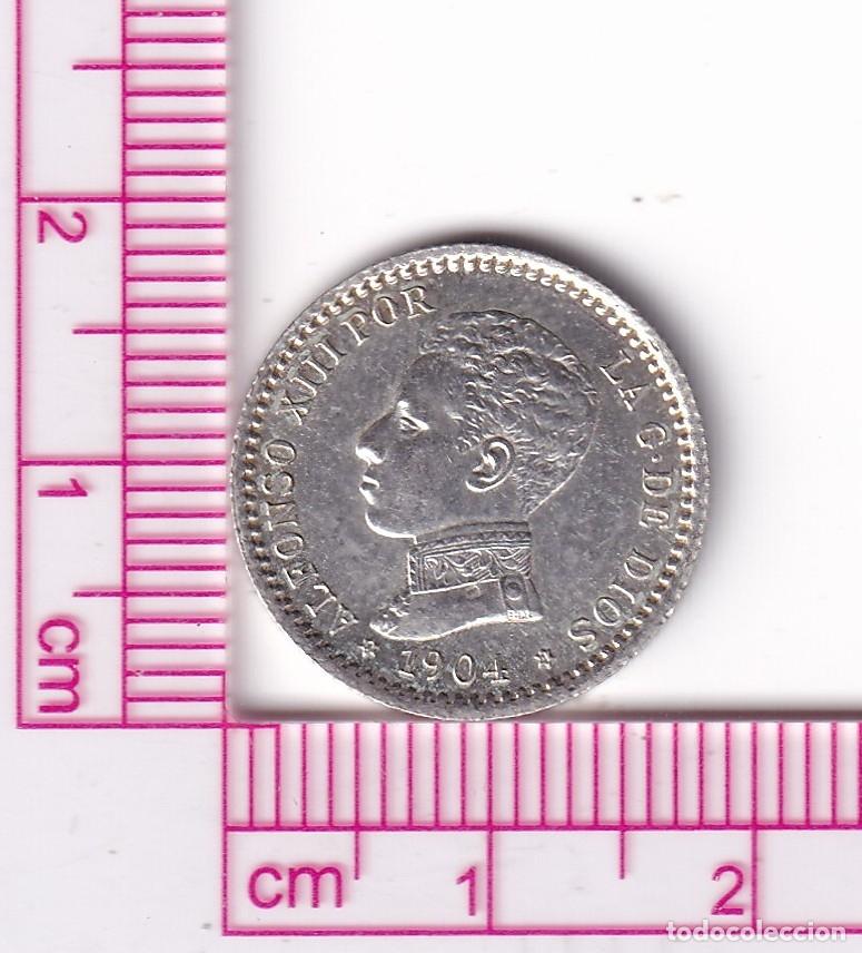 Monnaies d'Espagne: CRF1940 MONEDA ESPA&Ntilde;A ALFONSO XIII 50 CENTIMOS 1904 *0*4 SMV