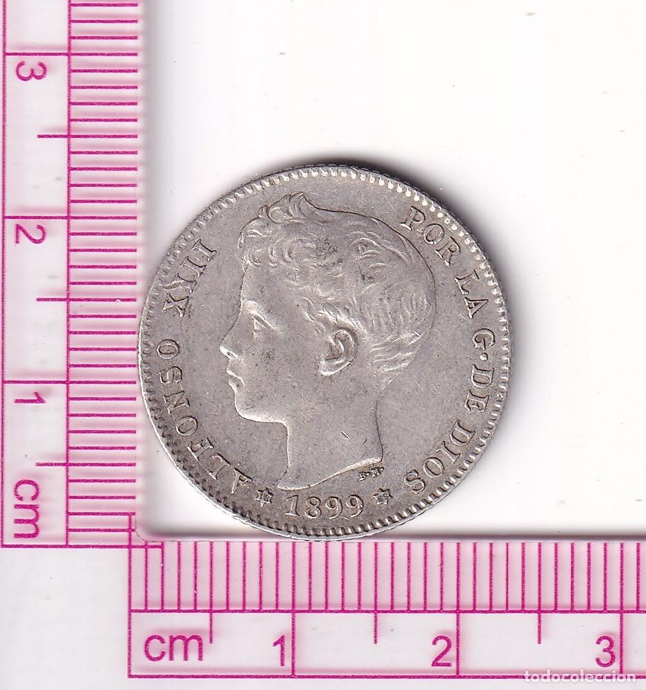 Coins of Spain: CRF1945 MONEDA ESPA&Ntilde;A ALFONSO XIII 1 PESETA 1899 *18*99