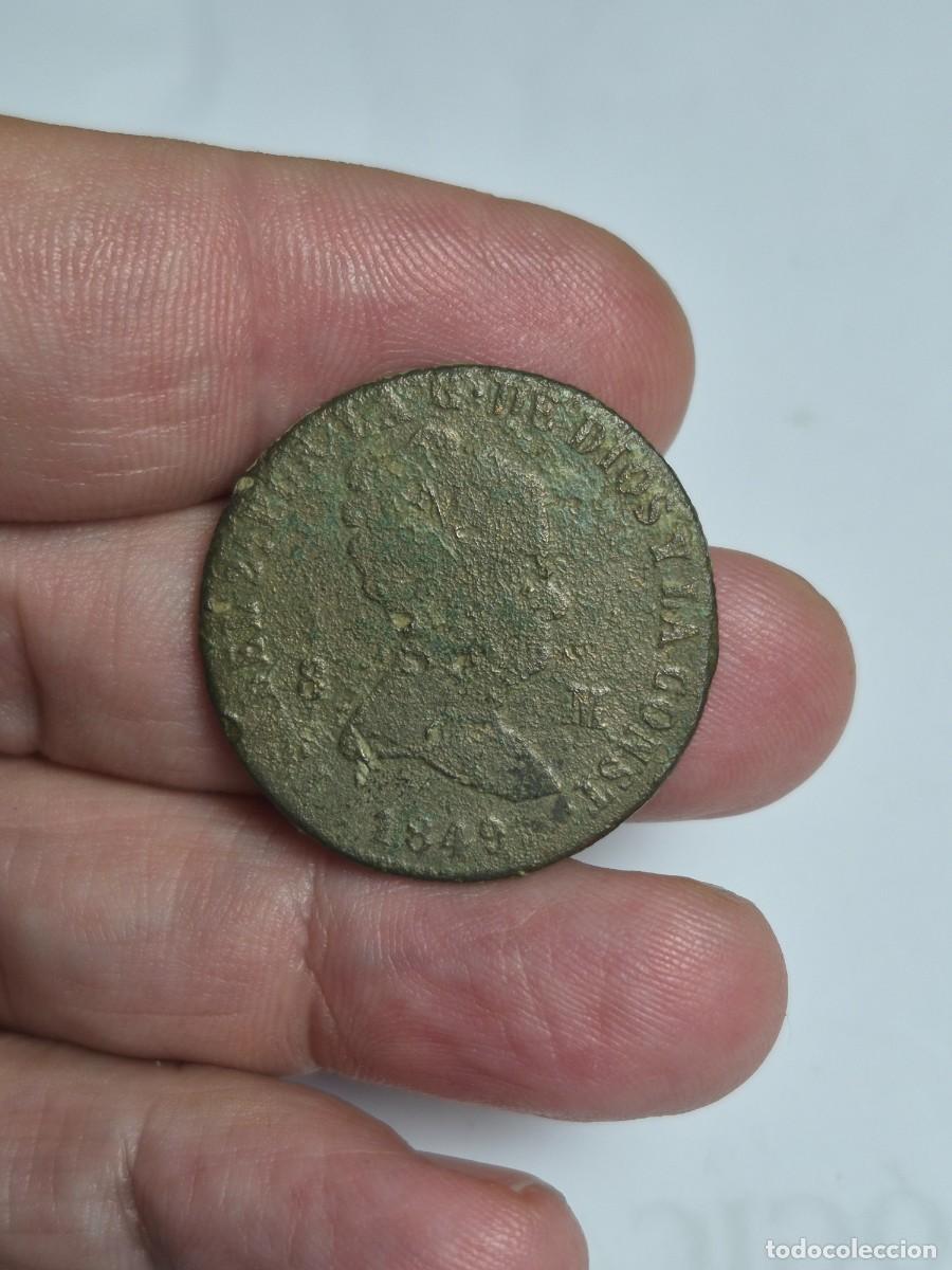 Monnaies d'Espagne: NT/ ISABEL II 8 MARAVEDIES 1849 JUBIA (E1556)