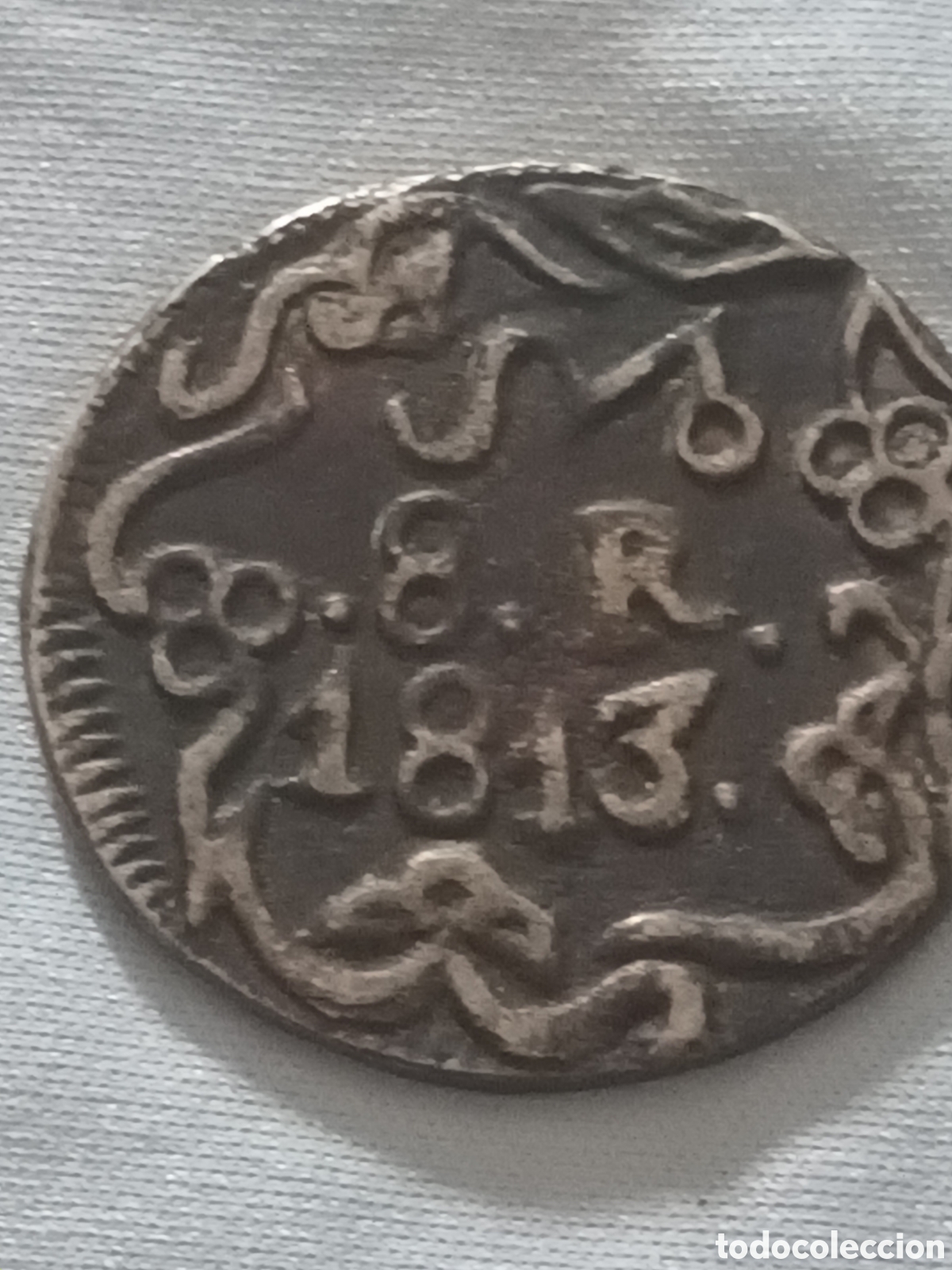 Moedas de Espanha: 8 REALES DE PLATA INSURGENCIA DE M&Eacute;XICO POR JOS&Eacute; MARIA MORELOS A&Ntilde;O 1813