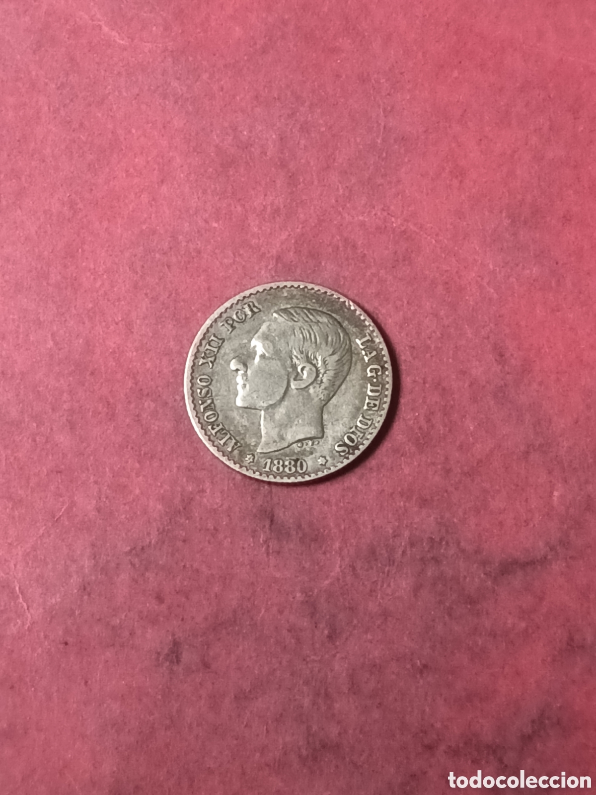 Monnaies d'Espagne: 50 CENTIMOS 1880 PLATA. ALFONSO XII