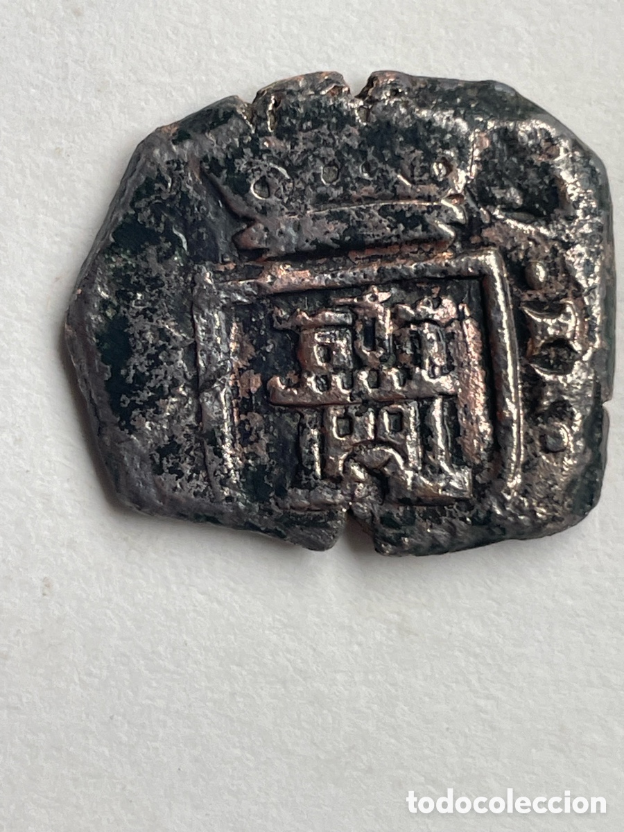 Monedas de Espa&ntilde;a: Moneda antigua de Felipe IV - Foto 2