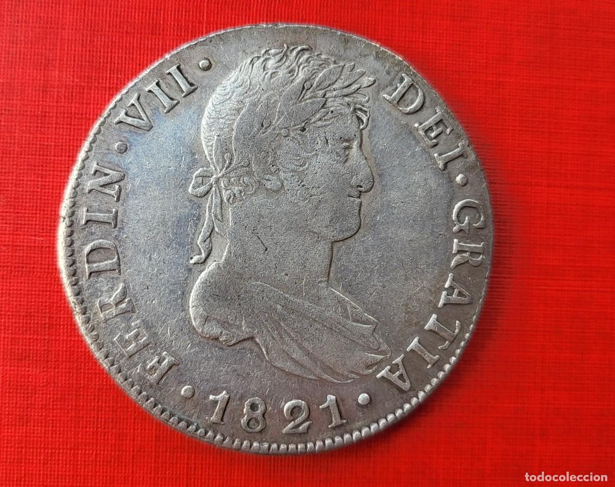 Monedas de Espa&ntilde;a: Guatemala 1821 Fernando VII 8 reales EBC