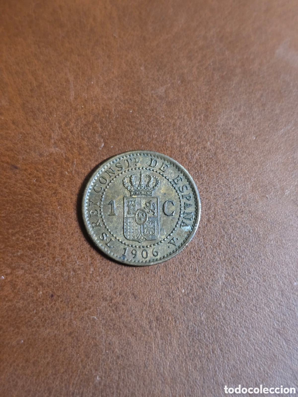 Monedas de Espa&ntilde;a: Moneda de 1 c&eacute;ntimo de Alfonso XII. acu&ntilde;ada en 1906 - Foto 2