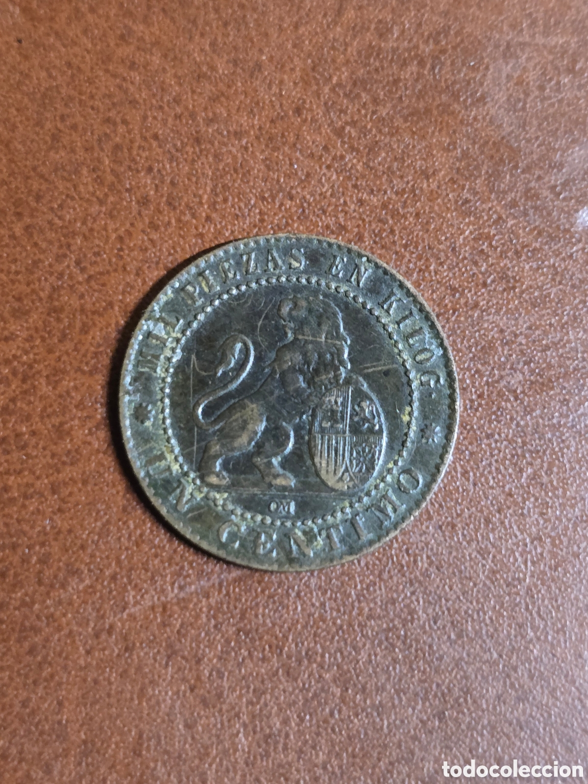 Monedas de Espa&ntilde;a: 1 CENTIMO 1870 GOBIERNO PROVISIONAL - Foto 2
