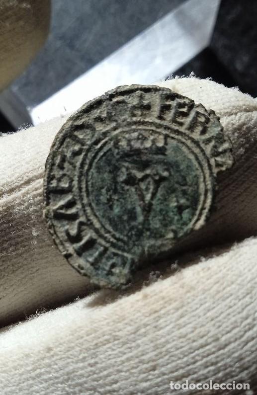 Monedas de Espa&ntilde;a: RARA blanca RRCC, TOLEDO, Misma leyenda en ambas caras