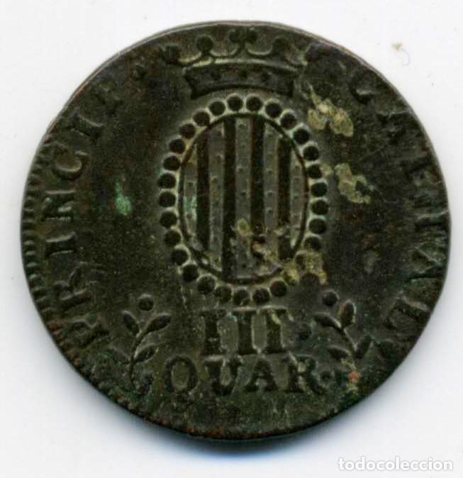 Monedas de Espa&ntilde;a: XS- FERNANDO VII - CATALU&Ntilde;A 3 Cuartos 1812