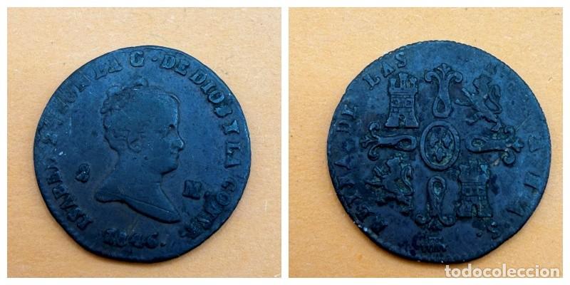 Monedas de Espa&ntilde;a: MONEDA. ISABEL II. 2 MARAVEDIS. 1846. SEGOVIA. VER FOTOS