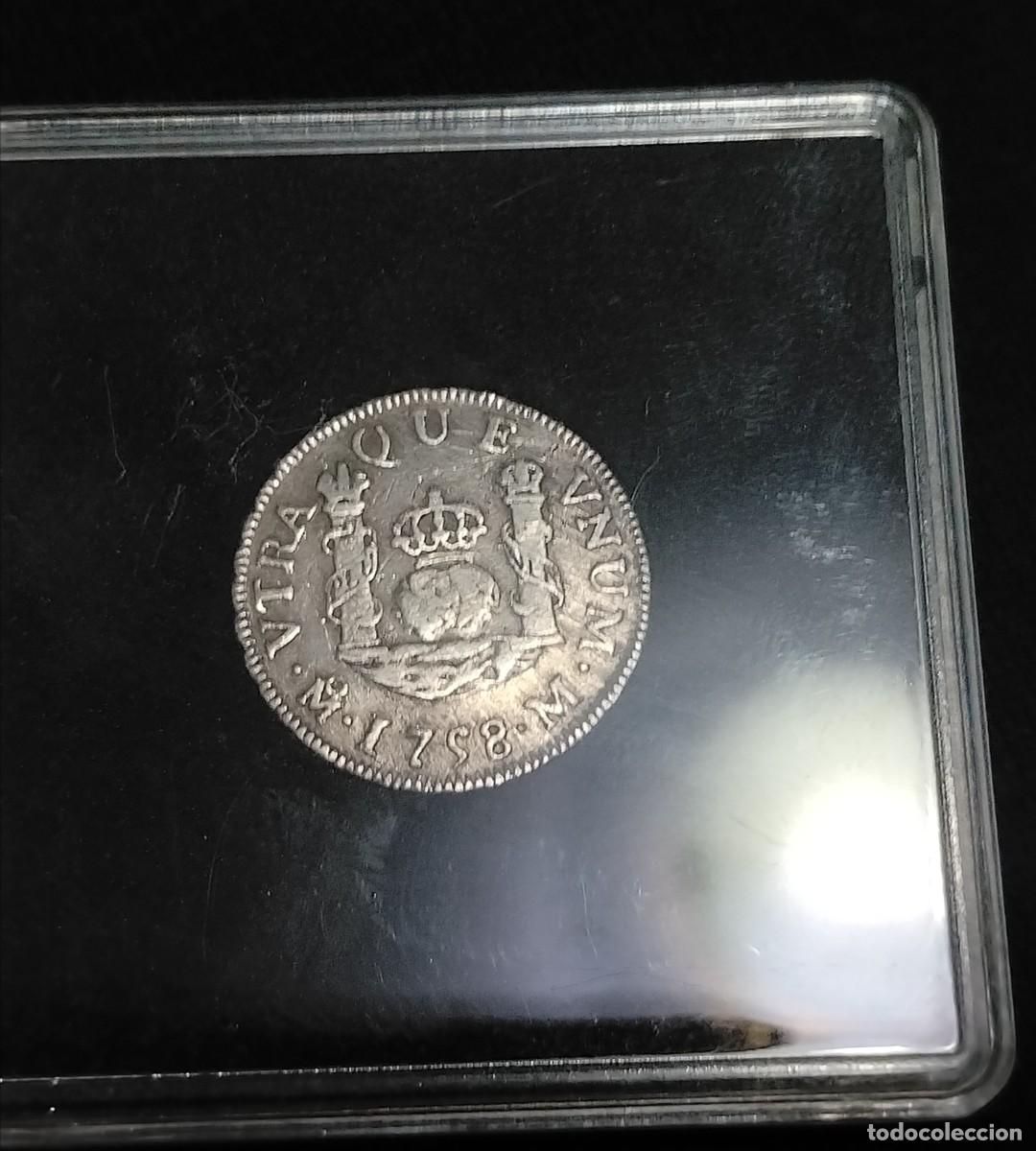 Monedas de Espa&ntilde;a: Rara! Fernando VI 1 real 1758/7 M&eacute;xico