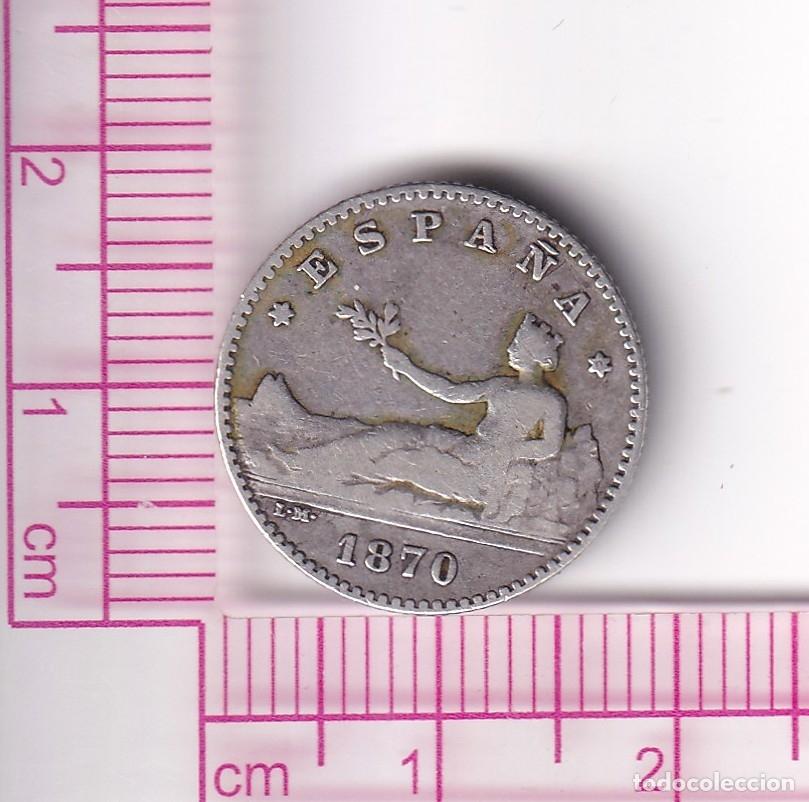 Monedas de Espa&ntilde;a: CRF2079 MONEDA GOBIERNO PROVISIONAL 50 CTS 1870 SNM PLATA