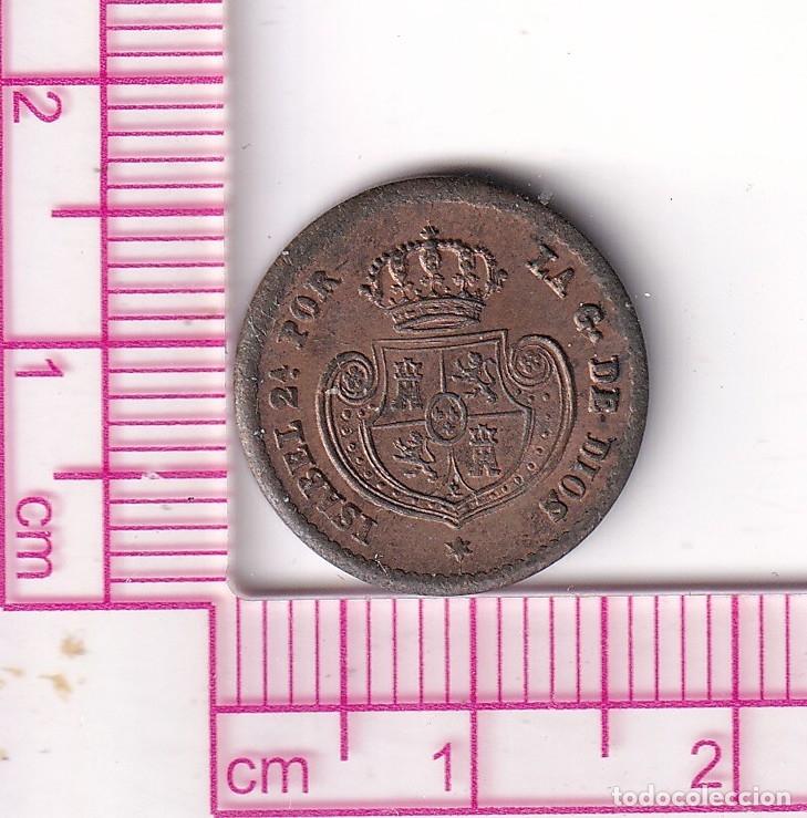 Monedas de Espa&ntilde;a: CRF2094 MONEDA ISABEL II MEDIA D&Eacute;CIMA DE REAL 1853 SEGOVIA COBRE