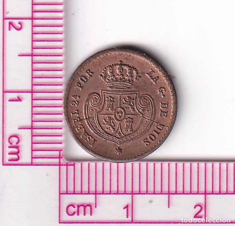 Monedas de Espa&ntilde;a: CRF2098 MONEDA ISABEL II MEDIA D&Eacute;CIMA DE REAL 1853 SEGOVIA COBRE