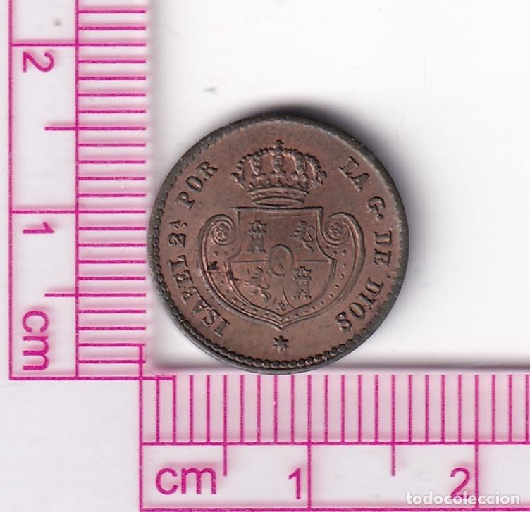 Monedas de Espa&ntilde;a: CRF2099 MONEDA ISABEL II MEDIA D&Eacute;CIMA DE REAL 1853 SEGOVIA COBRE