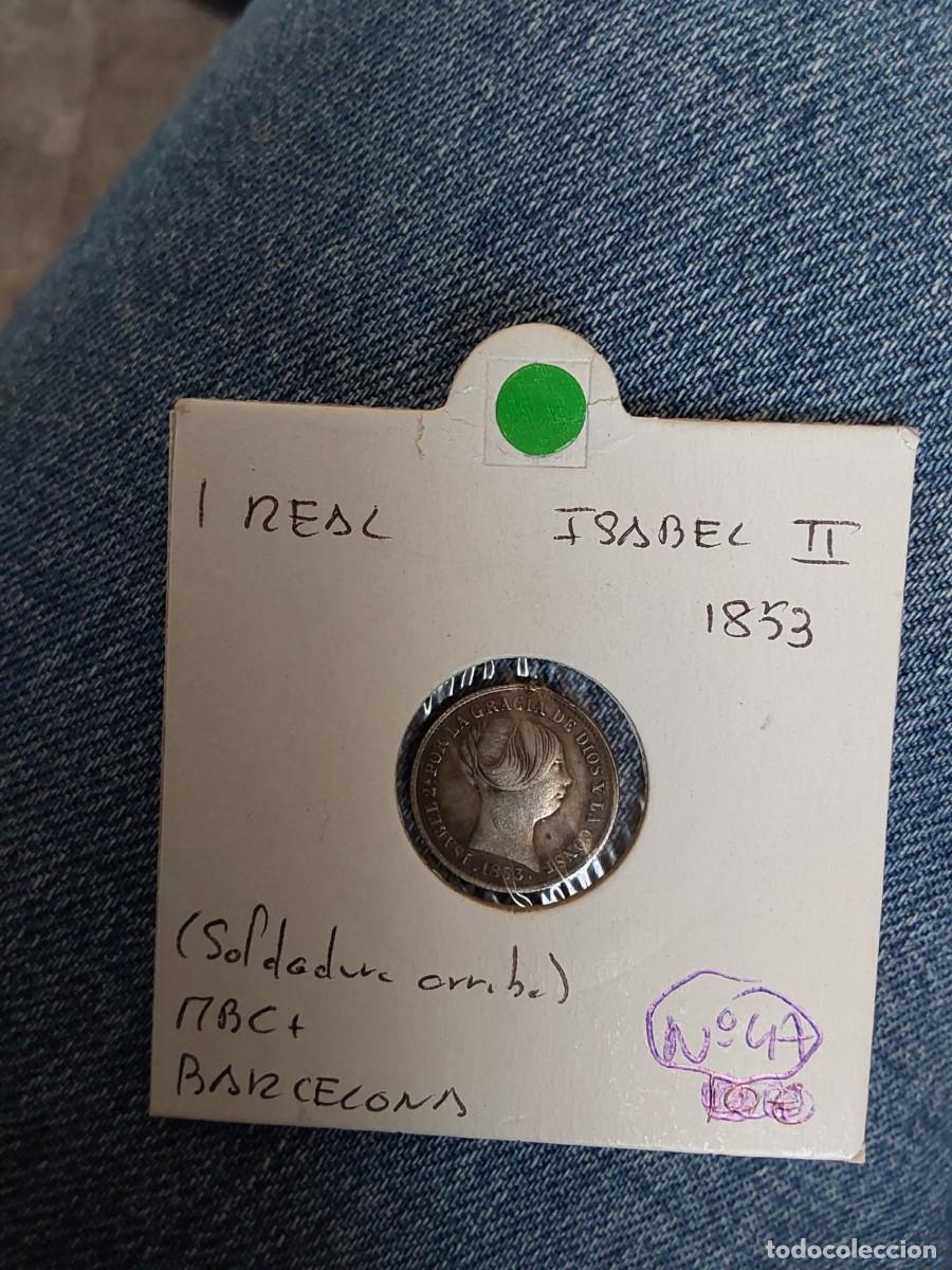Monedas de Espa&ntilde;a: No47-UN REAL ISABEL II 1853 PLATA