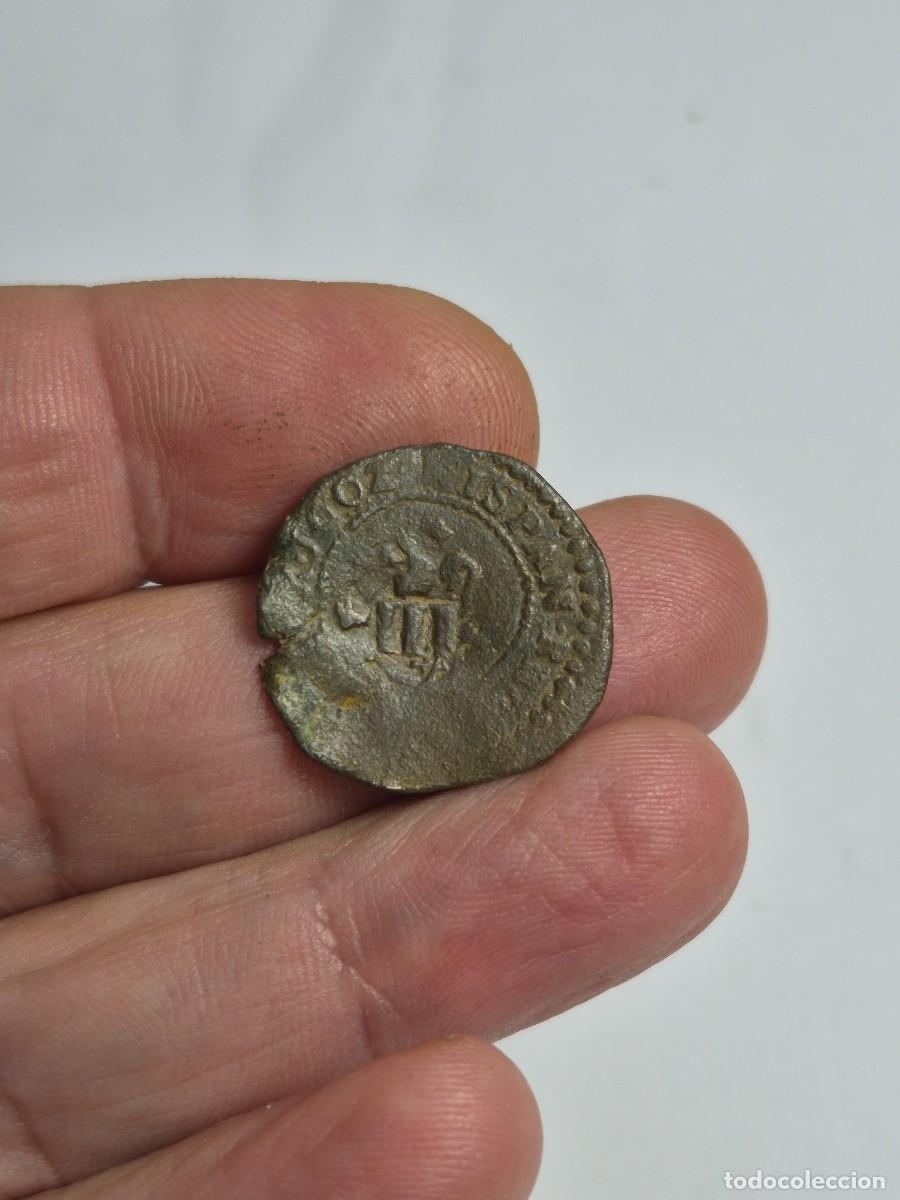 Monedas de Espa&ntilde;a: NT/ FELIPE III RESELLO DE IIII MARAVEDIES (1603) SOBRE 2 MARAV 1602 CUENCA (E1558)