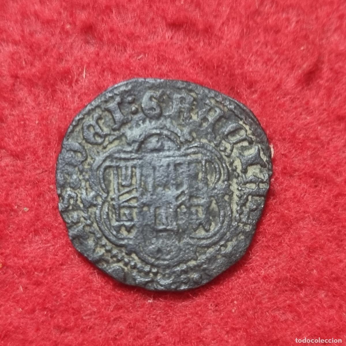 Monedas de Espa&ntilde;a: MONEDA DE COBRE DE FELIPE II 2 CUARTOS ORIGINAL C41 - Foto 2