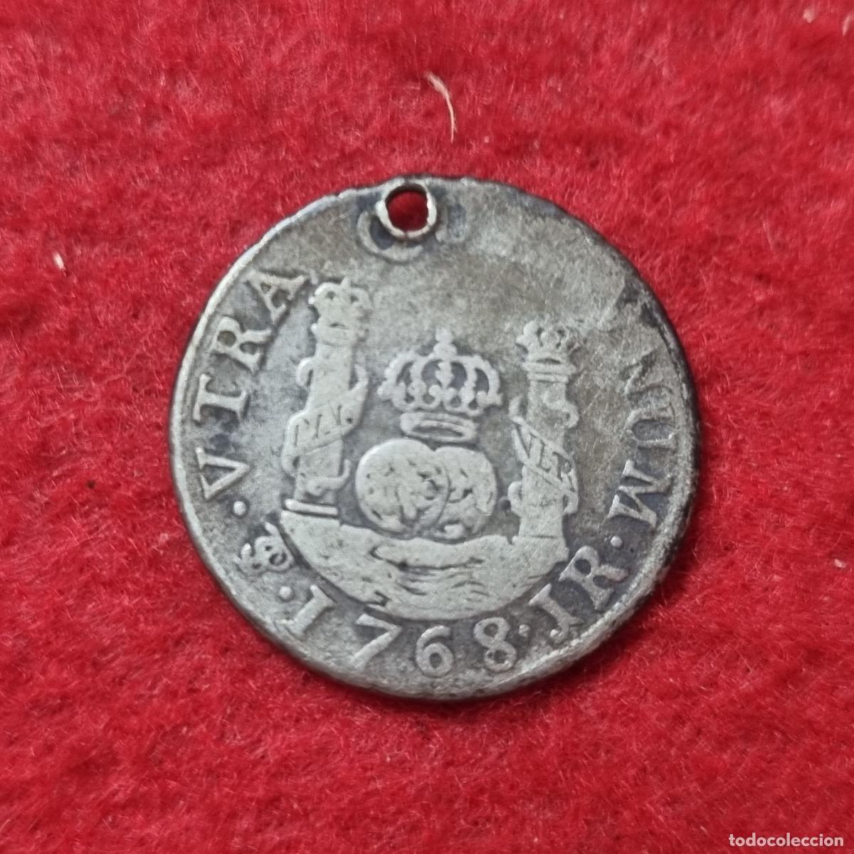 Monedas de Espa&ntilde;a: MONEDA DE PLATA DE CARLOS III 1 REAL 1768 POTOSI MBC- COLUMNARIO ORIGINAL C41