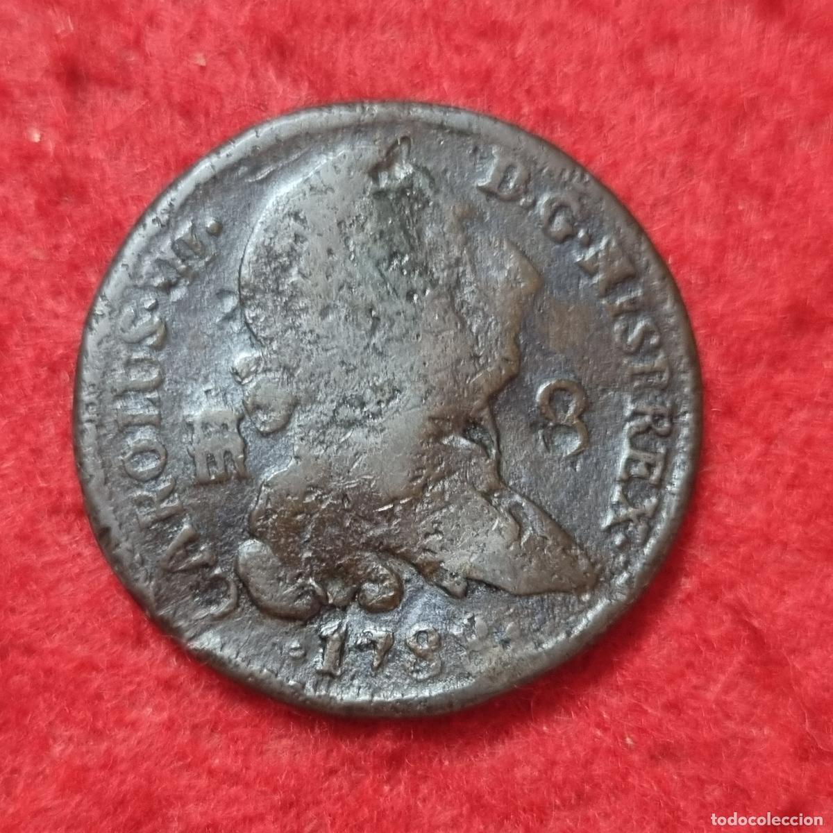 Monedas de Espa&ntilde;a: MONEDA CARLOS III 8 MARAVEDIS 1788 SEGOVIA ORIGINAL C41