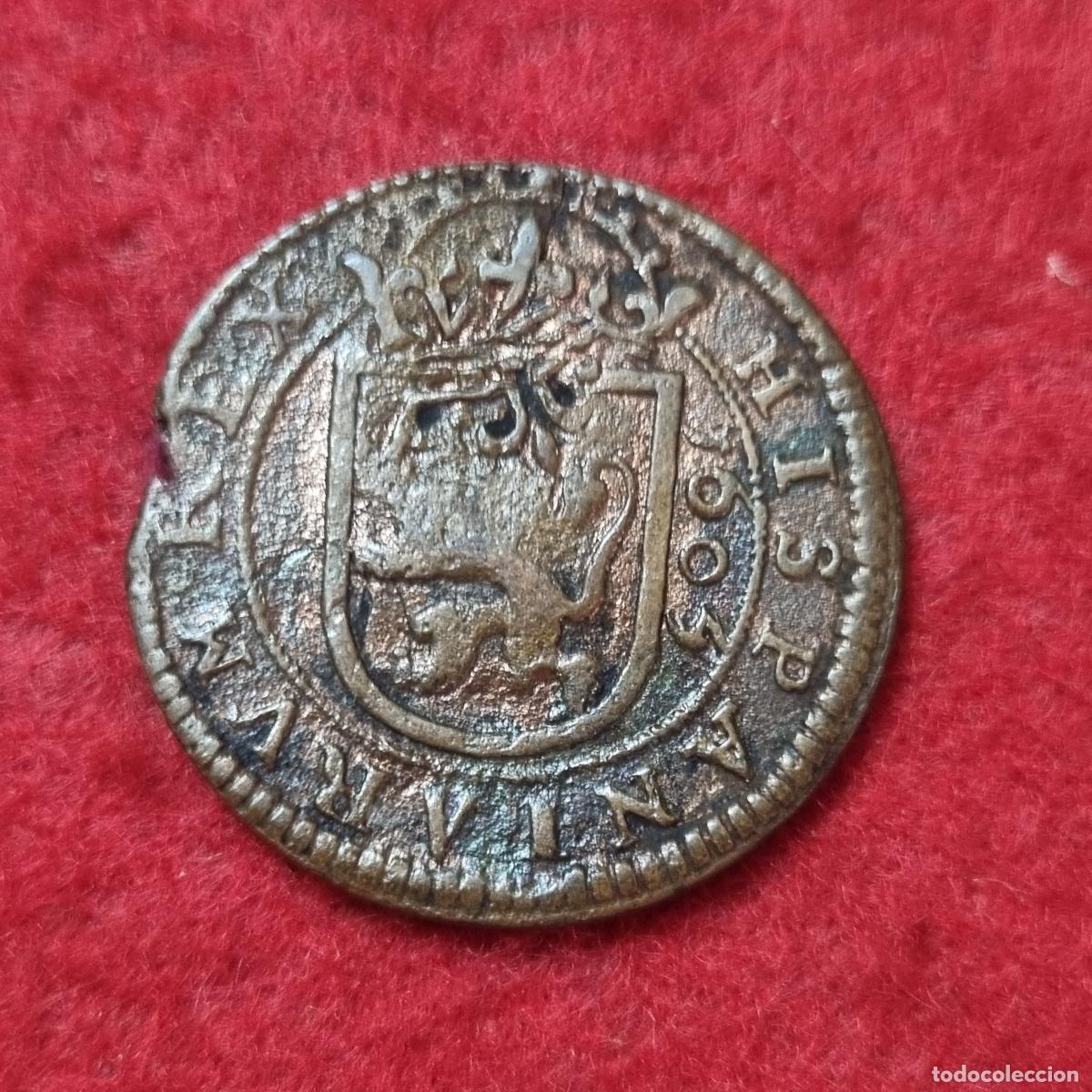 Monedas de Espa&ntilde;a: MONEDA FELIPE III 8 MARAVEDIS 1604 SEGOVIA ORIGINAL C41