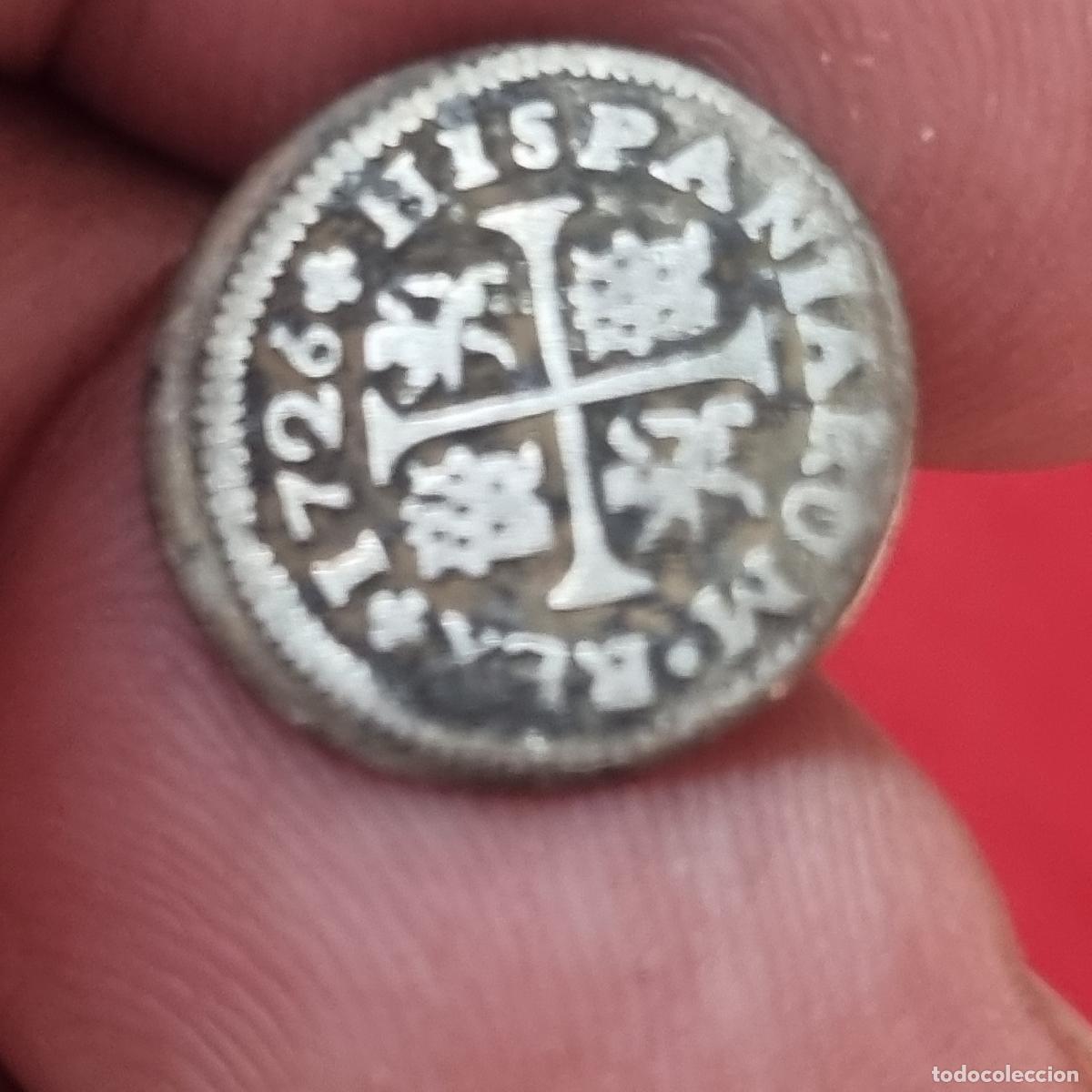 Monedas de Espa&ntilde;a: MONEDA FELIPE V 1/2 MEDIO REAL DE PLATA 1726 SEVILLA ORIGINAL C41