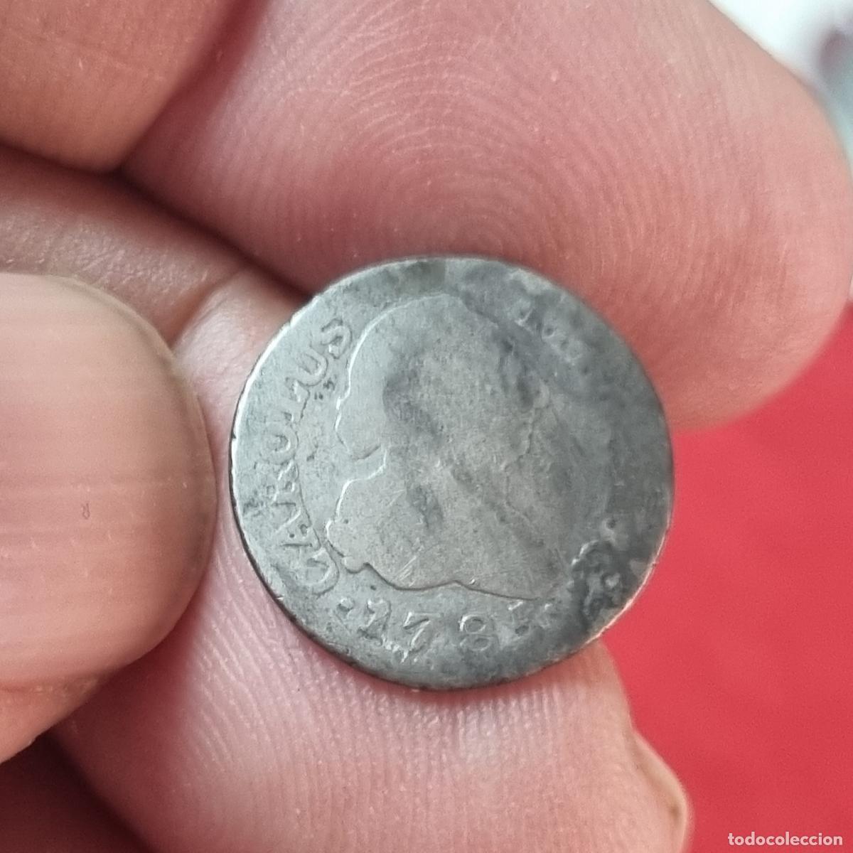 Monedas de Espa&ntilde;a: MONEDA CARLOS III 1/2 REAL DE PLATA 1785 MEXICO MBC- ORIGINAL C41