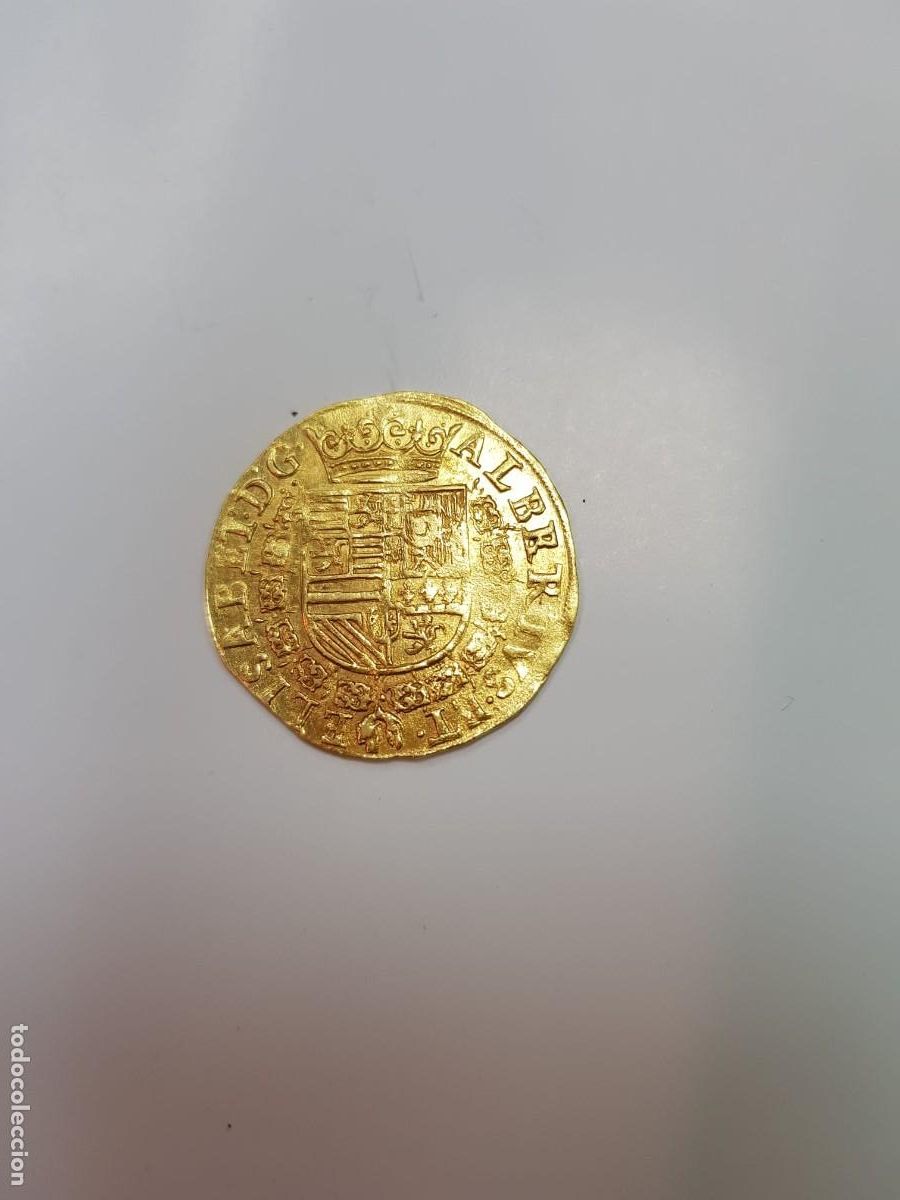 Monedas de Espa&ntilde;a: ESPA&Ntilde;A-ALBERTO IV E ISABEL-DOBLE ALBERTIN-1601-AMBERES