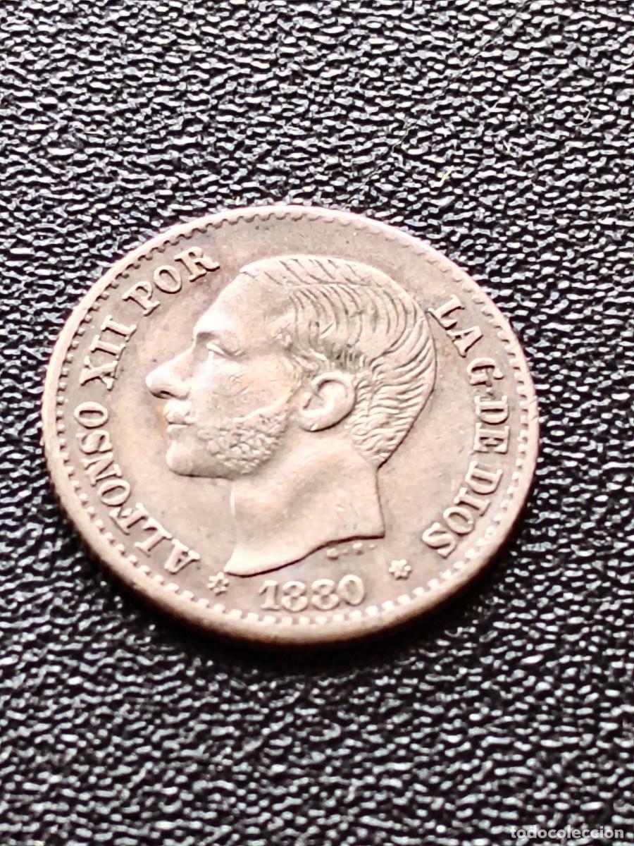 Monedas de Espa&ntilde;a: ALFONSO XII: 50 CENTIMOS 1880 MSM - ESTRELLAS 8-0 / PLATA
