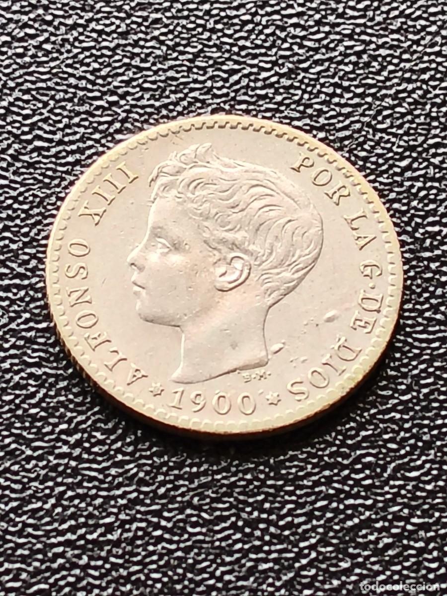 Monedas de Espa&ntilde;a: ALFONSO XIII: 50 CENTIMOS 1900 SMV - ESTRELLAS 0-0 / PLATA
