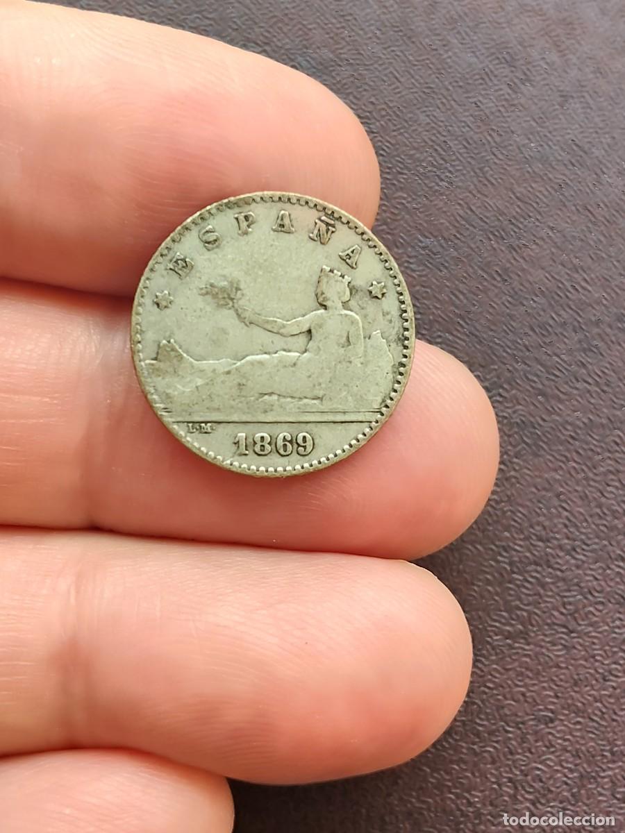 Monedas de Espa&ntilde;a: MONEDA DE 50 CENTIMOS DEL GOBIERNO PROVISIONAL DEL A&Ntilde;O 1869*-- SN M.DE PLATA.1