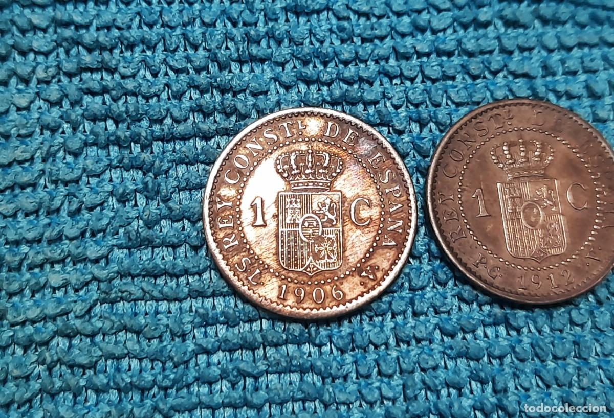 Monedas de Espa&ntilde;a: 4 monedas de 1, 2 Centimos 1904, 1906 y 1912 - Foto 6