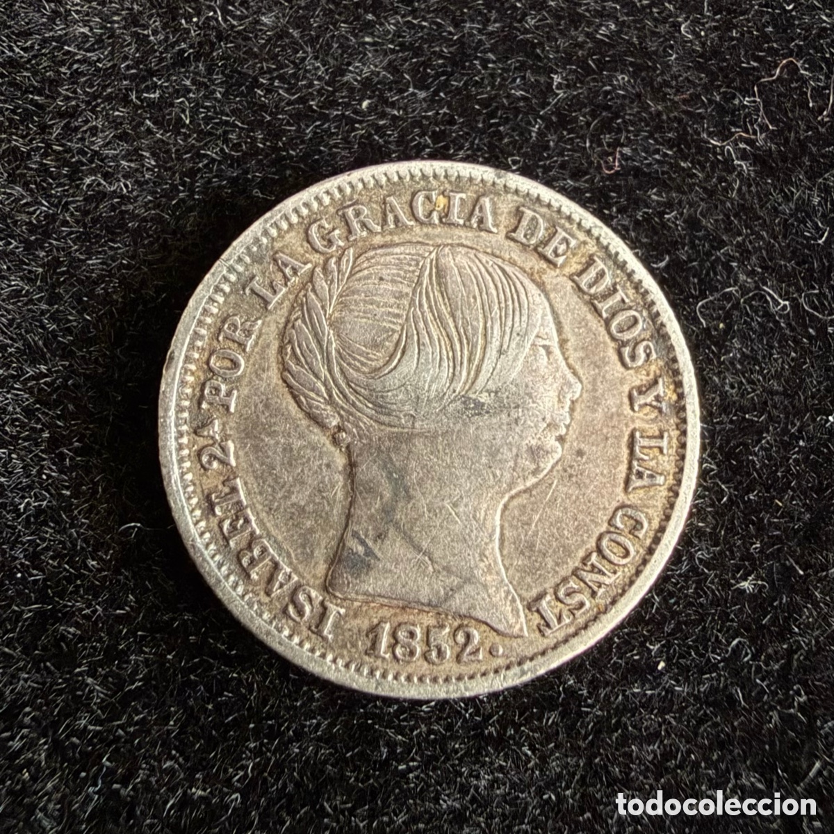 Monedas de Espa&ntilde;a: 1 Real Isabel II 1852 Madrid plata MBC+