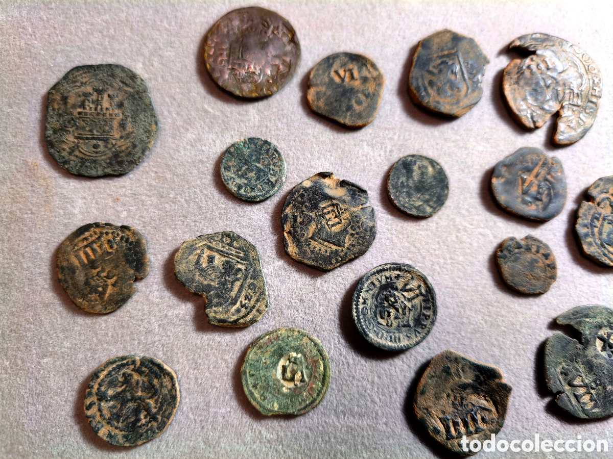Monedas de Espa&ntilde;a: Lote 22 Maravedis a catalogar - Foto 5