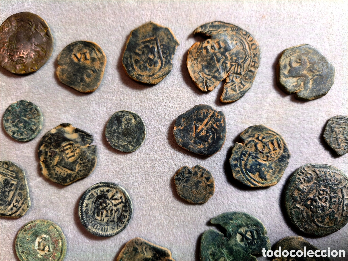 Monedas de Espa&ntilde;a: Lote 22 Maravedis a catalogar - Foto 7