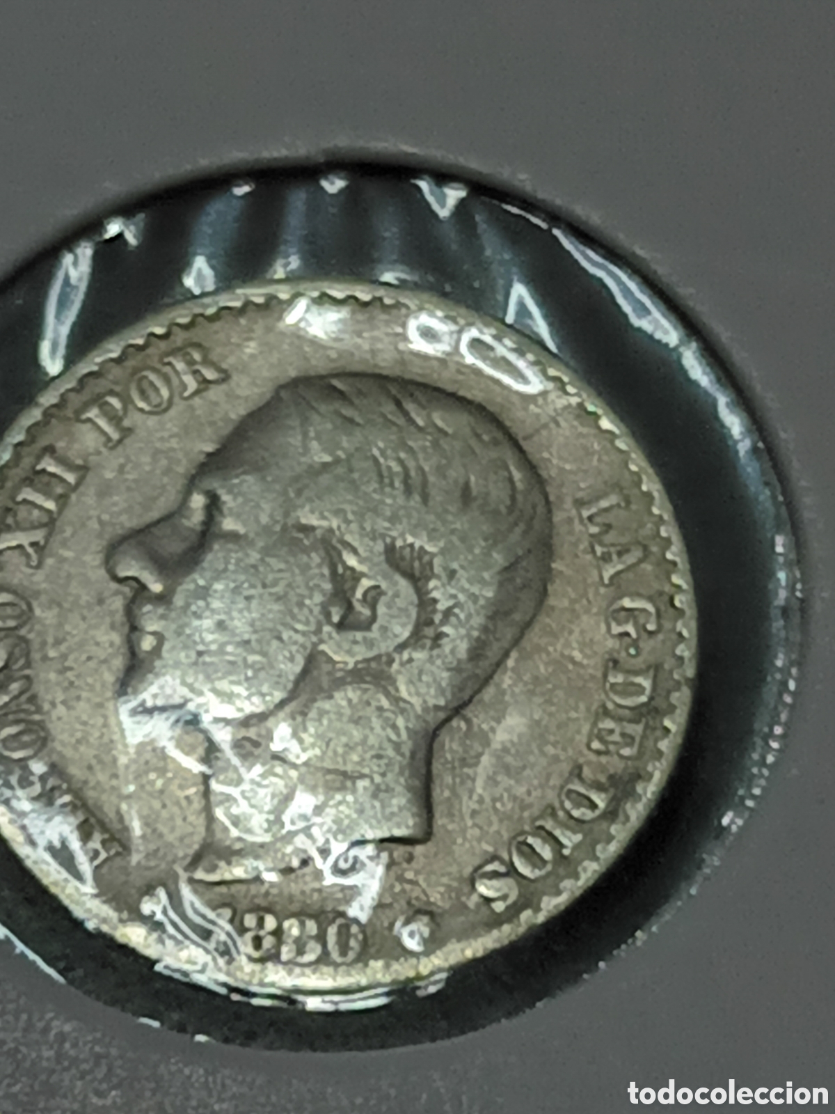 Monedas de Espa&ntilde;a: 50 C&Eacute;NTIMOS DE PLATA ALFONSO XII A&Ntilde;O 1880