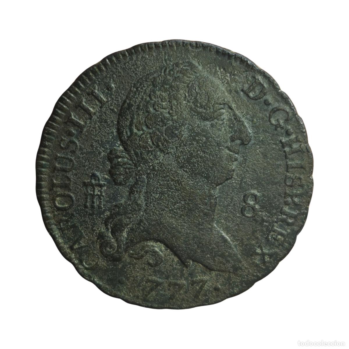Monedas de Espa&ntilde;a: NT/ CARLOS III 8 MARAVEDIES 1777 (E1564)