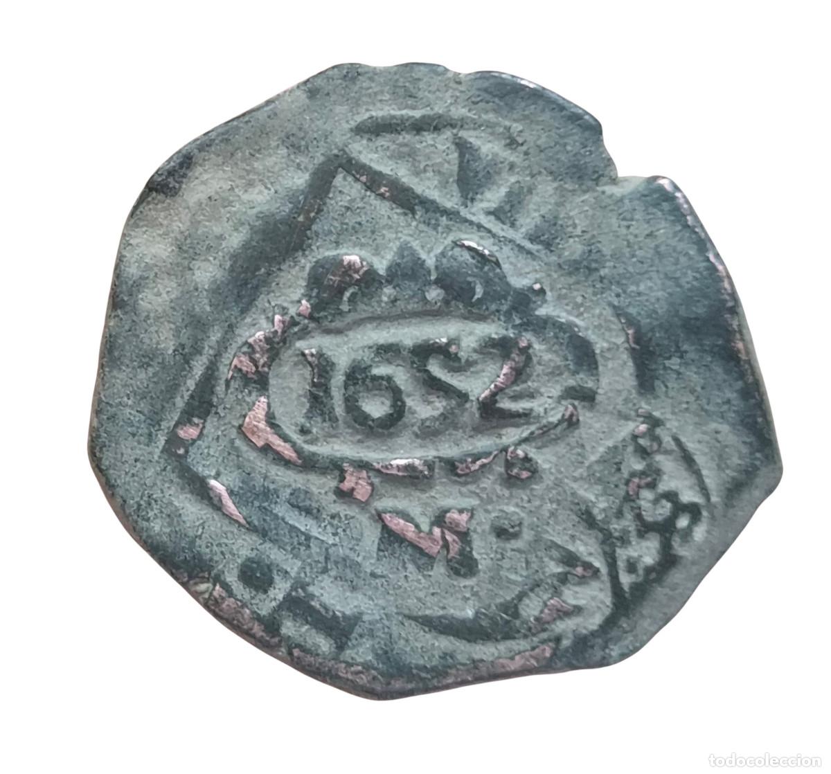 Monedas de Espa&ntilde;a: FELIPE IV Bonito y Buen Resello. 1652 Madrid sobre un 8 maravedis de 1604 de Toledo