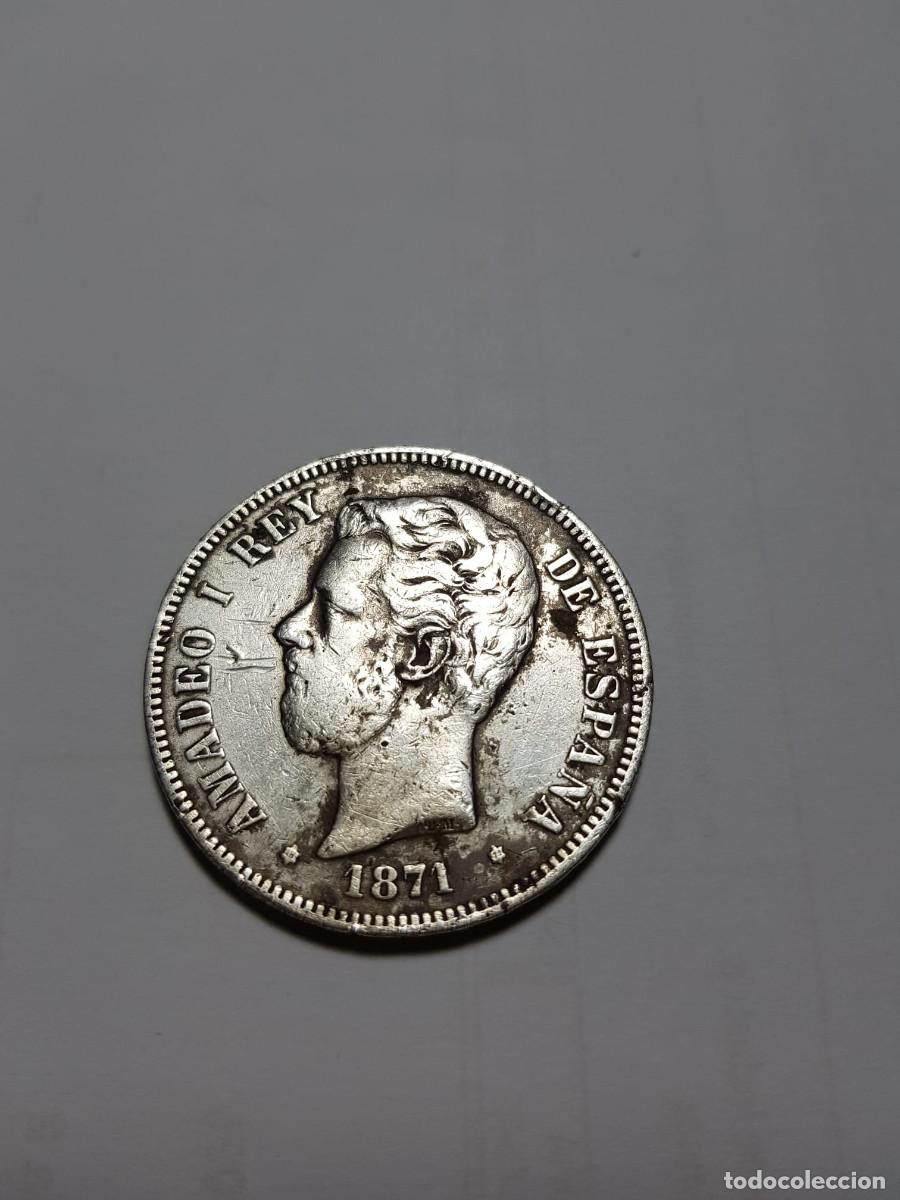 Monedas de Espa&ntilde;a: ESPA&Ntilde;A-AMADEO I-5PESETAS-1871*18-71 SDM