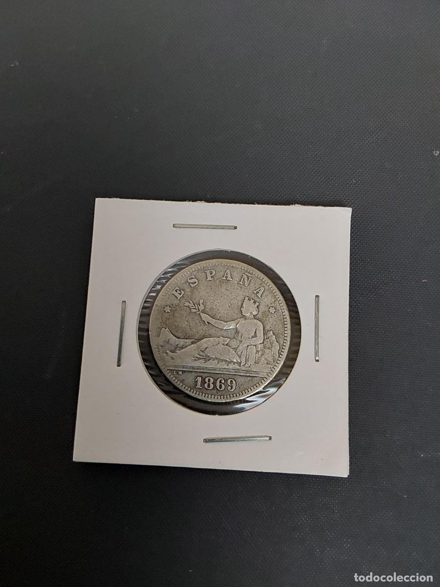 Monedas de Espa&ntilde;a: No53-INTERESANTE DOS PESETAS PLATA GOBIERNO PROVISIONAL1869