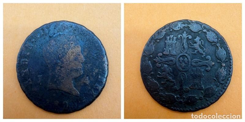 Monedas de Espa&ntilde;a: MONEDA. FERNANDO VII. 4 MARAVEDIS. 1825. JUBIA. VER FOTOS